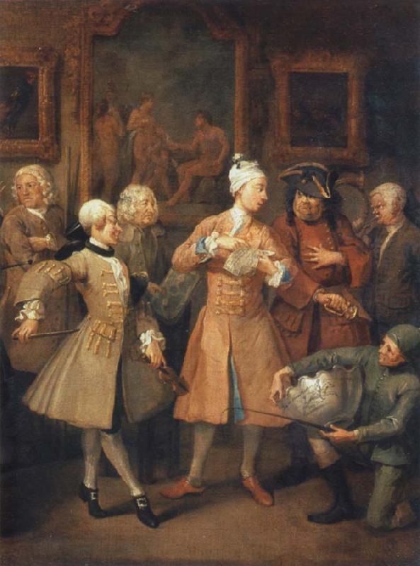 William Hogarth The morning reception oil painting image